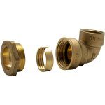 Rain - raccord laiton coud� femelle d25 3 - 4