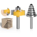 Rainureuse bois, fraises � rainurer pour d�fonceuse, fraise � feuillure � queue bit avec 6 ensemble roulements ...