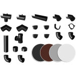 Syst�me de goutti�re pvc 90 mm ? drainage efficace ? couleur anthracite ? r�sistance aux intemp�ries ...