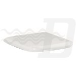 Abattant de wc thermodurcissable blanc rak ceramics metropolitan 44, 3 x 34, 5 cm avec charnie'res fixes ...