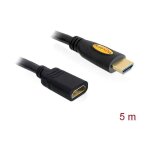 Rallonge delock hdmi fiche mle hdmi - a, prise femelle hdmi - a 5. 00 m noir 83082 4k uhd, contacts ...