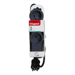 Rallonge multiprise 3 prises de courant 2p + t 16a 230v avec cordon 1, 5m noir (050033) Rallonge multiprise 3 prises de courant 2p + t 16a 230v avec cordon 1, 5m noir (050033)