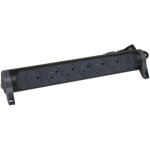 Rallonge multiprise avec bloc rotatif de 6 prises 2p + t surface , interrupteur et cordon longueur 1, ...