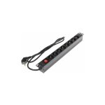 Rallonge multiprise pour rack 1u 19  - 90l19 - 8