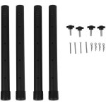 Gistuch - rallonges de pieds de table, 4 pices, rehausseurs en acier de 44cm pour tables pliantes, droites ...