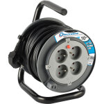 Rallonge prolongateur �lectrique 10m, avec enrouleur 4 prises 16 a section 3g1, 5 mm