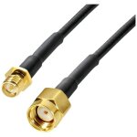 Rallonge wittenberg antennen antenne wifi [1x sma invers� femelle - 1x sma invers� m�le] 10 m noir