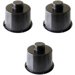 Ram - lot de 3 spot rt plein - protection de spot pour laine en rouleau et souffl�e - construction neuve ...
