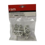 Ram - 5 clipeo double gris - fixation pour tube irl �16