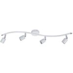 Rampe 4 spots, fer blanc basic - centrale brico