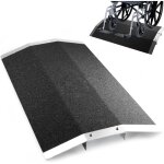 Rampe d'accès de seuil ? 800 x 400 x 38 mm ? pour fauteuil roulant & déambulateur Rampe d'accès de seuil ? 800 x 400 x 38 mm ? pour fauteuil roulant & déambulateur