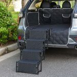 Rampe d'accs voiture colchester pour chiens  4 marches capacit 55 kg [en. casa]