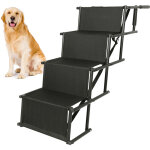Rampe lgre pour chiens avec cadre mtallique pliable et fond antidrapant pour les escaliers pour animaux ...