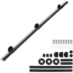 Swanew - rampe escalier murale 150cm main courante acier carbone garde - corps supports muraux pour enfants ...