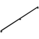 Rampe escalier murale main courante escalier noire revêtement garde corps longueur 180 cm fabriqué en ... Rampe escalier murale main courante escalier noire revêtement garde corps longueur 180 cm fabriqué en ...