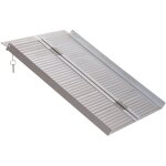 Homcom - rampe de fauteuil roulant rampe de chargement antid�rapante pliable avec bordures de s�curit� ...