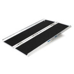 Wiltec rampe pour fauteuil roulant ? 1220 x 720 x 50 mm ? capacit� de charge 270 kg ? en aluminium ? ...