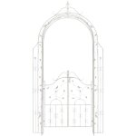 Clp - arche de jardin avec portillon grenada blanc antique