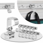 Randaco 10x single fitting avec crochet pour rail airlin ferrure d'extr�mit� raccord d'extr�mit� rail ...