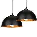 Randaco 2x suspension luminaire industrielle vintage m�tal lustre lampe suspendue 1pcs �29cm pour salon ...