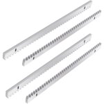 Randaco 4x 50 cm m�tre de cr�maill�re suppl�mentaire pour portail coulissant cr�maill�res op�rateur fer ...