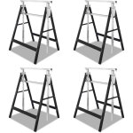 Randaco 4x tr�teau d'�chafaudage galvanis� tr�teau pliant echafaudage de construction tr�teau de travail ...