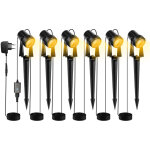 Randaco lot de 6 projecteur de jardin � led avec piquet de terre, spots de jardin avec prise �tanche ...