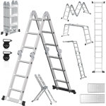 Randaco 7 in 1 echelle pliante articul�e 3. 6m, echafaudage multifonction, ecarteur de mur, escabeau, ...