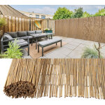 Randaco canisse en roseau 120 � 300 cm, brise - vue naturel pour jardin