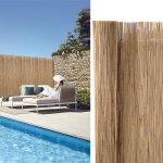 Randaco canisse en roseau 180 � 300 cm, brise - vue naturel grande hauteur