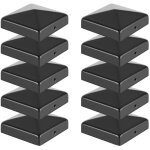 Randaco chapeau de poteau 71x71 mm lot de 10, capuchon m�tallique pyramidal, protection anti - pluie ...