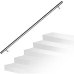 Randaco - einfeben main courante inox rampe d'escalier rond int�rieur & ext�rieur � 42 mm support mural ...