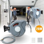 Randaco enrouleur de tuyau d�vidoir enrouleur tuyau air comprim� arrosage 20 + 2m raccord rapide 1 / ...