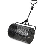 Randaco �pandeur de jardin 75 l ? 60 � 40 cm, �pandeur � rouleau pour engrais et semences noir