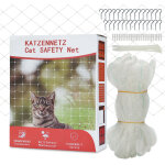 Randaco filet de s�curit� chat 8x3 m pour balcon et fen�tre, nylon r�sistant aux uv et intemp�ries, maille ...
