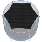 Randaco housse trampoline 306 cm 10ft, tente pare - soleil oxford imperm�able anti - uv bleu pour 8 barres ...