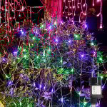 Randaco led lumi�re net d�coration rideau guirlande lumineuse �clairage 8 modes ip44 f�te de no�l ext�rieur ...