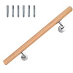 Randaco main courante h�tre 100cm support de main courante tige de garde - corps avec support coud�
