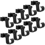 Randaco raccord pour rail airlin avec crochet, noir anodis�, rail d'arrimage