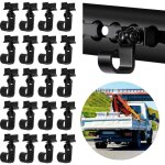 Randaco raccord pour rail airlin avec crochet, noir anodis�, rail d'arrimage