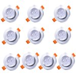 Randaco spots encastrable led pour plafond orientables 3w 85mm pour plafond salon chambre bureau cuisine ...