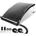 Randaco - swanew panneau de chauffage solaire de piscine courb 110 x 69 x 14 cm