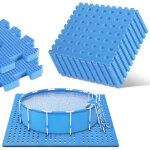 Randaco tapis de protection sol mousse eva bleu 40x40cm 18 pi�ces dalles piscine modulables antid�rapant ...