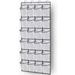 Fitags - range - chaussures  suspendre sur la porte, 24 grandes poches en filet pour une porte de placard ...