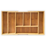Range - couverts ajustable organiseur de tiroir extensible hxlxp : 5 x 48, 5 x 28 cm 5 � 7 compartiments ...