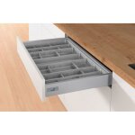 Hettich - range - couverts orgatray 590 gris - largeur : 807 mm - pour caisson de largeur : 900 mm