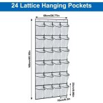 Rangement chaussures suspendu avec 24 poches, range chaussures � suspendre sur la porte, sac de rangement ...
