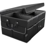 Rangement coffre de voiture avec couvercle, 46 l organisateur voiture pliable, tissu oxford impermable, ...