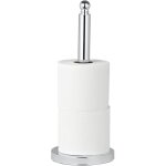 Rangement papier toilette viterbo, stockeur papier toilette, 3 rouleaux, acier inox, ø 14x35 cm, brillant ... Rangement papier toilette viterbo, stockeur papier toilette, 3 rouleaux, acier inox, ø 14x35 cm, brillant ...