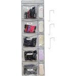 Rangement porte pliable ? 5 poches + 3 crochets ? organisation semaine ? enfants / adultes